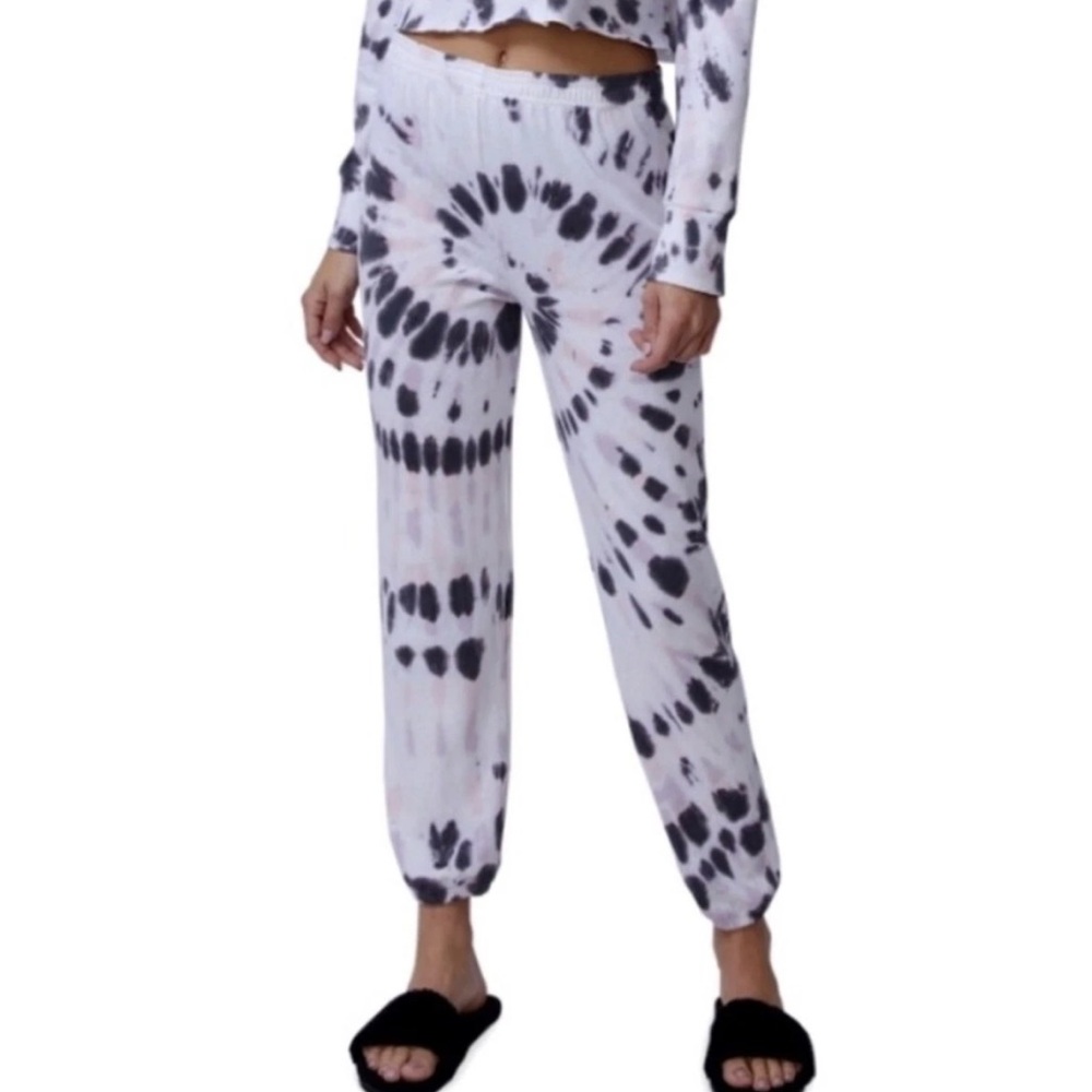 NWT! MONROW Women’s SMALL Kaleidoscope Tie Dye Sweatpants Lightweight